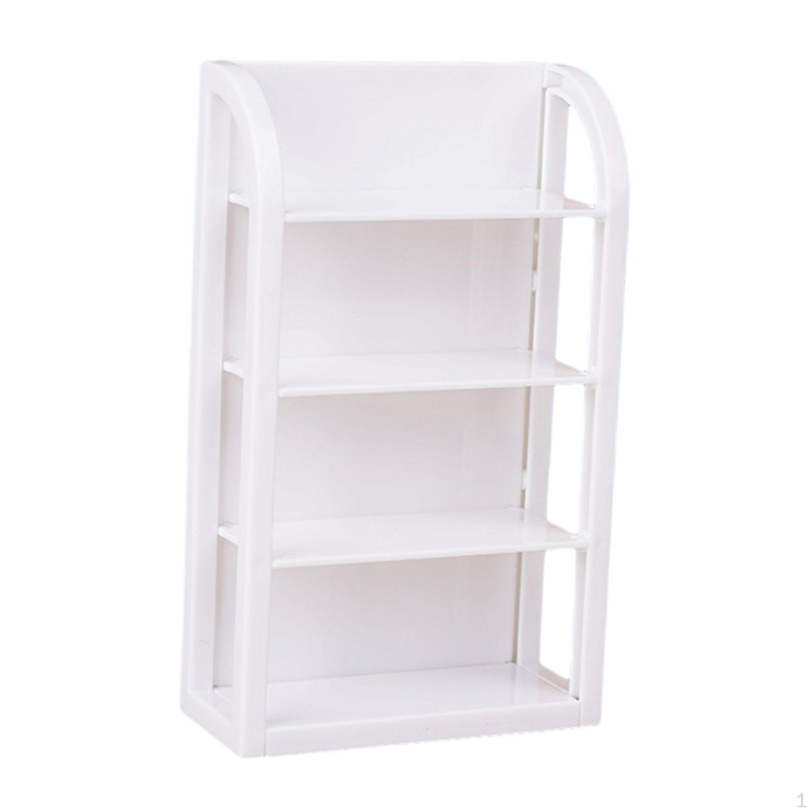 1: 12 Dollhouse Miniature Furniture, 1:12 Display Shelf Shop Storage Model for Food white