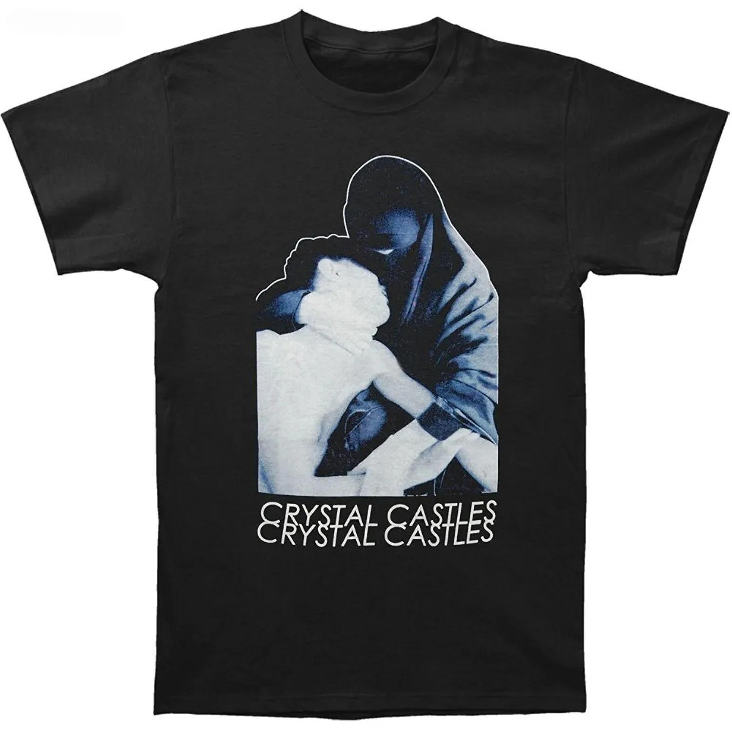 

ZYLLO Men Casual Crystal Castles Fashion Print T Shirt Crew Neck Streetwear Short Sleeve T Shirt Women S