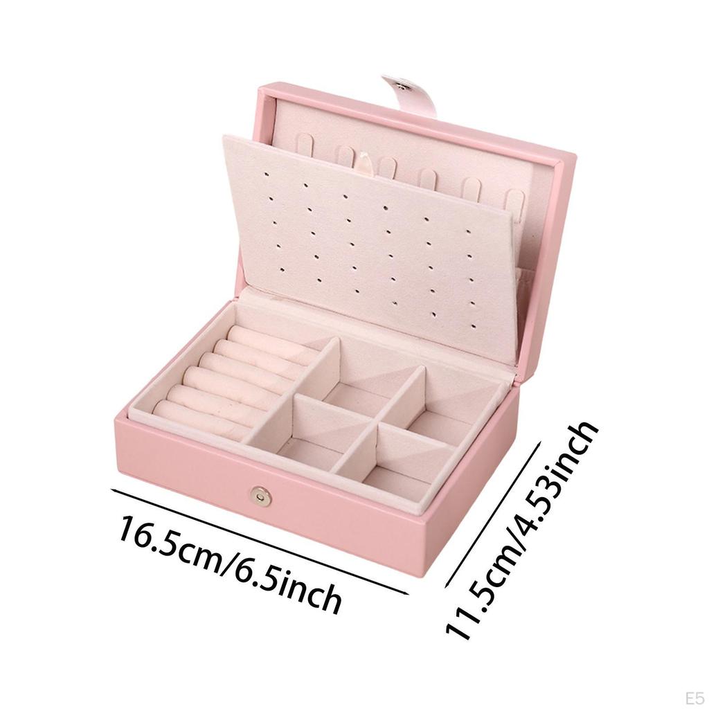 Jewelry Box Display Bangle with Flip Open Lid Organizer Storage Case Daughter