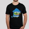 Men Cotton Tshirt Cute Shark Pepe The Frog Fren Meme Funny Internet Culture Humor Urban Graphic Tops Unisex Summer Cotton Tees
