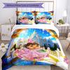 Set Biancheria da Letto Dora l'Esploratrice Copripiumino Traspirante con Federe Biancheria da Letto Decorativa per Camera da Letto Decorazione Casa Regalo di Compleanno