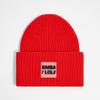 BIMBA Y LOLA [23FW] BIMBA Y LOLA Red Logo Knit Beanie B236AIH007RDB