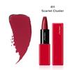 SHISEIDO Makeup Techno Satin Gel Lipstick 411 Scarlet Cluster 3.3g | Lipstick & Lip Gloss | Stick Type | Highly Pigmented & Moisturizing | Shiseido