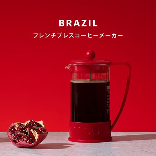 BODUM BRAZIL French Press Coffee Maker 350ml Red [Authentic Product] 10948-04