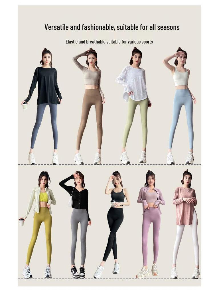 Love Dream Damskie spodnie do jogi z wysokim stanem, szybkoschnące - Wiosna/Jesień, elastyczny krój