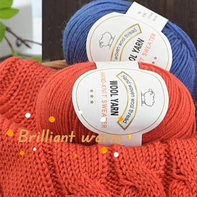10 Stück=500g 3mm Mittelgrob Wollgarn Handhäkeln DIY Basteln Pullover Hut Puppentasche Nadel Garn Weich Warm Hautfreundlich