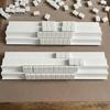 2 Player Mahjong Supplies 1/2/4Pcs Folding Double Rack, Tile Holder Plastic Racks for Up to 1.5 Inches Tiles, Portable Game Accessory