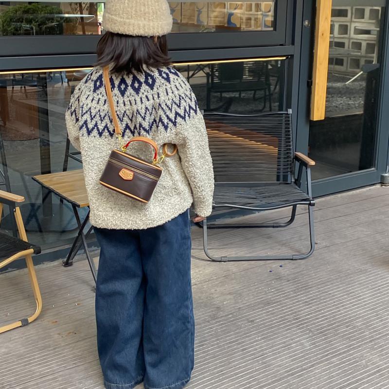 Lychee Girls Pattern Shoulder Bag Fashionable Mini Childrens Bag Makeup