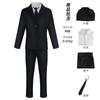 Chainsaw Man Black Suit Cosplay Costume, Aki Hayakawa & Denji Uniform Casual Business Black Suit Outfit