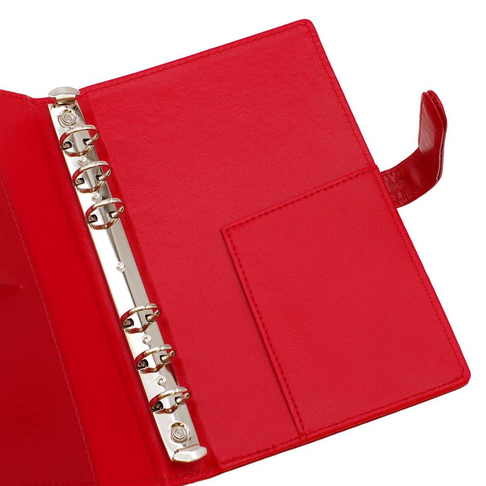 Gulfstream Systembibel PU-ring Diameter 15mm Anteckningsbok, Storlek, Läder, [Orange] GPU-6BB-03