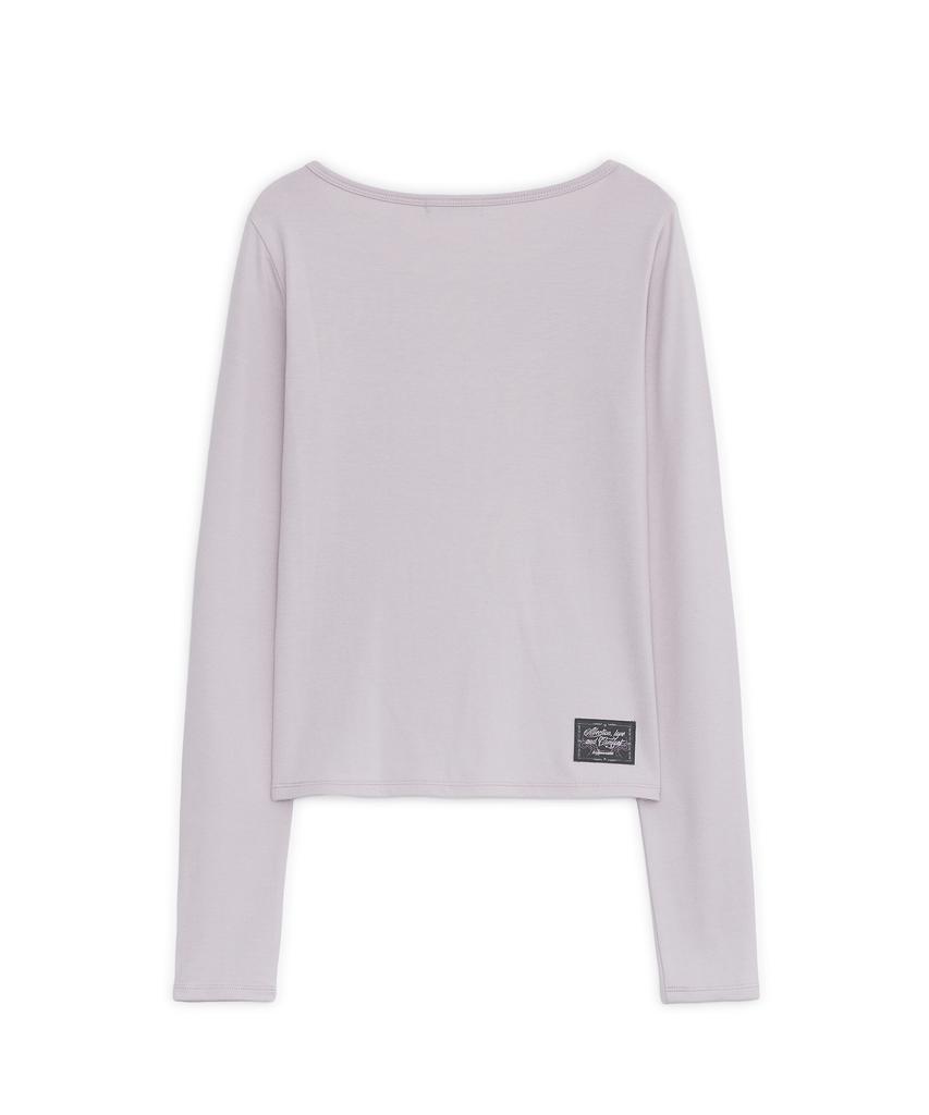 HUG YOUR SKIN Tribal Print Long Sleeve Tee (Pink)