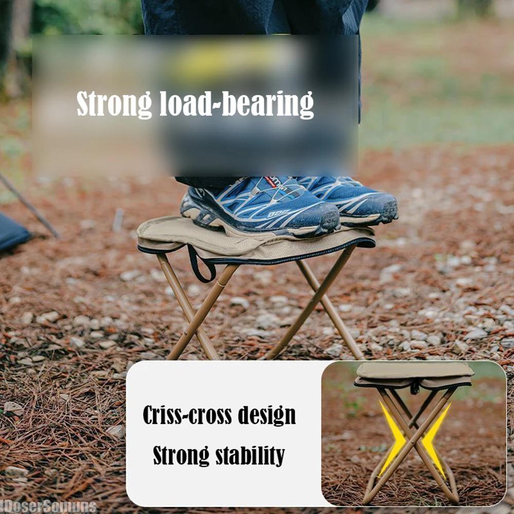 Klapphocker Outdoor Klappstuhl Starke Tragkraft Campingstuhl Angeln Mazaar Queuing Artefakt Zubehör Tragbar