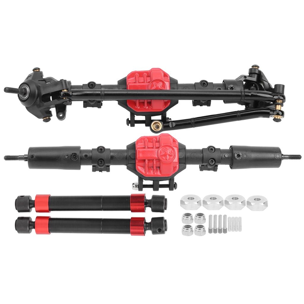 Gear Front and Rear Axle with 2 Transimission Shaft for SCX10 I SCX10 II 1 10 RC Car