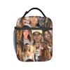 Madelyn Cline Thermal Insulated Lunch Bag for School  Portable Food Bag Men Women Thermal Cooler Lunch Boxes