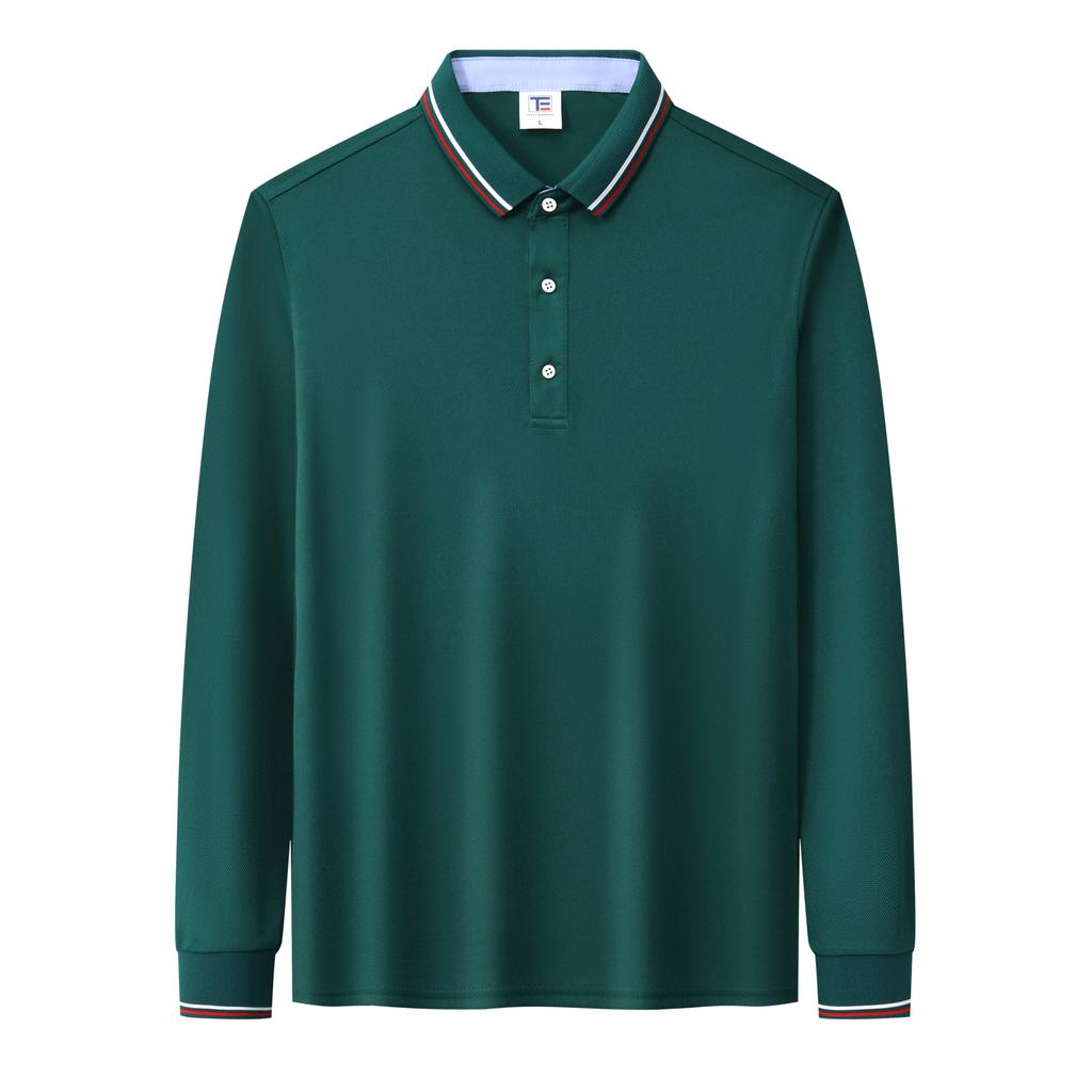 Men'S Polo Shirt Business Casual Long Sleeve T-Shirt Summer Autumn Hot Selling High-Quality Breathable Comfortable Fashion Top