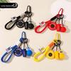 Mini Dumbbell & Boxing Gloves Keychain Pendant - Sports Fitness Ornament for Backpacks
