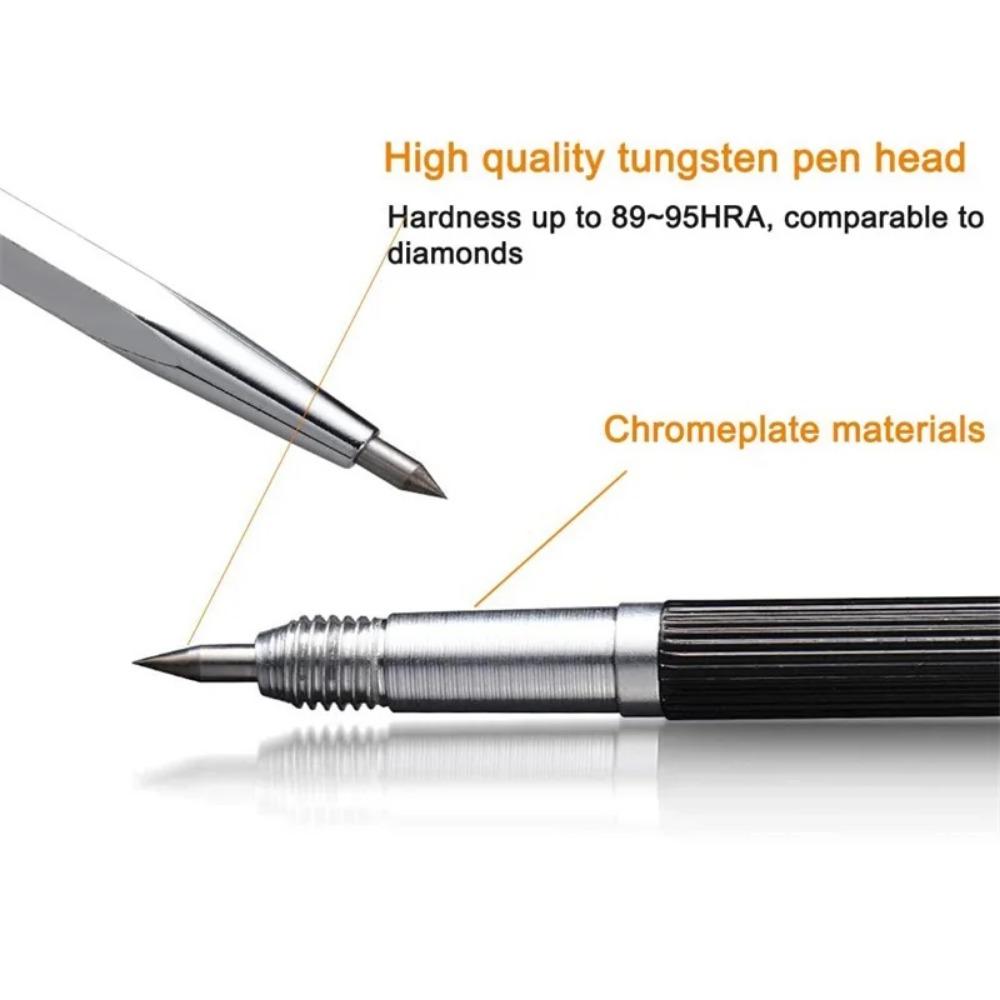 Double Head Engraving Marking Pen Tungsten Carbide Tip Etching Pencil Metal Glass Wood Carving Scribing Marker Tools 1/2/3pcs