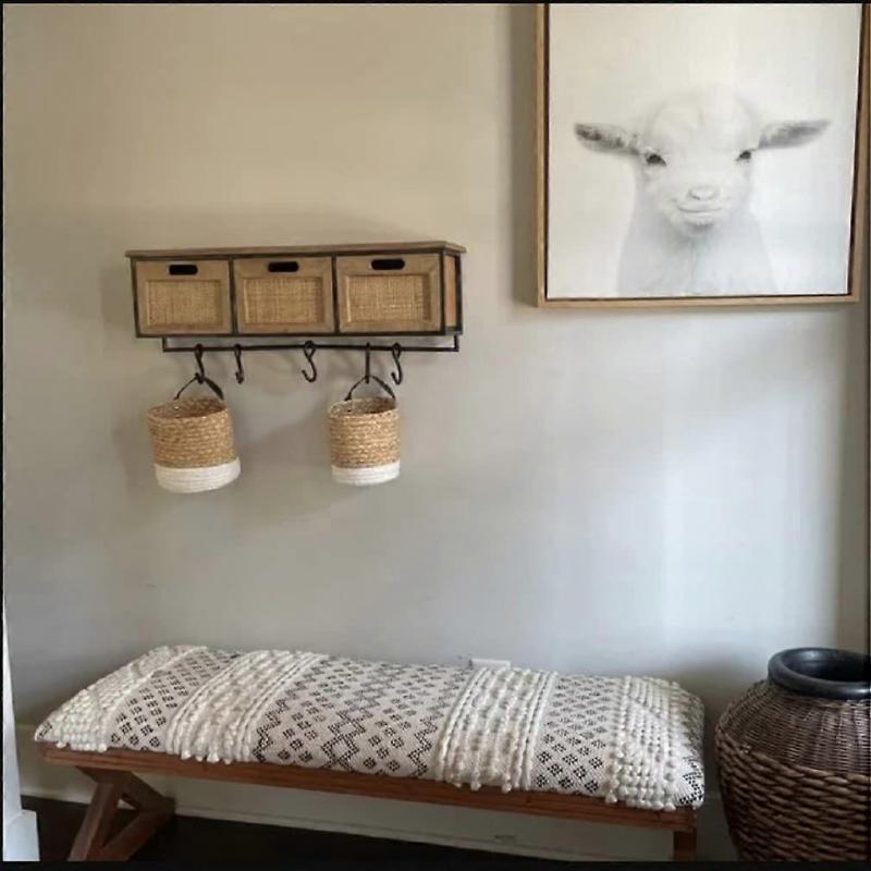 AIESY 2Pcs Handcrafted Decorative Plant Hanging Baskets