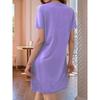 3D Print Dress 2026 Women's Purple Butterfly Printed Short Sleeve Large Size T-Shirt Going Out & Home Wear Women's Pajamas