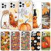 Pumpkin Happy Fall Autumn Cover Phone Case For iPhone 16 17 Air 15 14 Pro Max 16E Phone Case 13 Mini 12 11 7 SE 8 Print Pattern