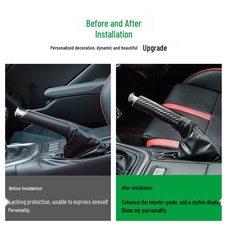 Tantan Carbon Fiber Handbrake Cover for Subaru BRZ/Toyota GR86 - Real Dry Carbon Interior Upgrade