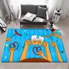 Happy O Oktoberfest Design Floor Mat Eco Flannel Doormat Non Slip Odorless Indoor Floor Rug Soft Short Plush Home Mat