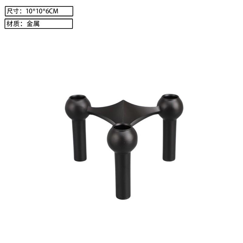 

Modern Minimalist Metal Triangle Candlestick Desktop Atmosphere Ornaments Model Living Room Coffee Table Home Decor