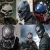 Airsoft Paintball Taktická celoobličejová ochrana Skull Mask Safety CS War BB Game For Halloween