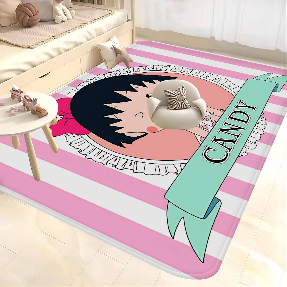 Catoon Chibi Maruko Chan Kitchen Mat Cheaper Anti-slip Modern Living Room Balcony Printed Modern Home Decor