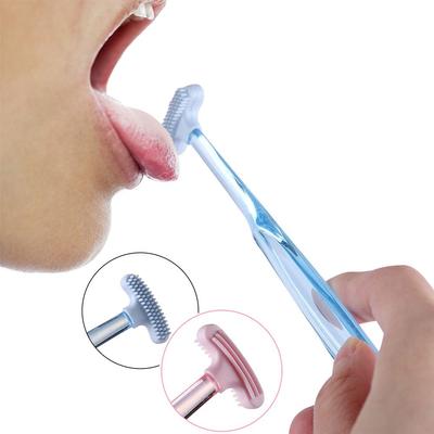 Weicher Silikon Zungenschaber Doppelseitige Zungenreinigungsbürste Mundreinigung Hygiene Reinigung Mundgeruch Zahnpflegewerkzeug