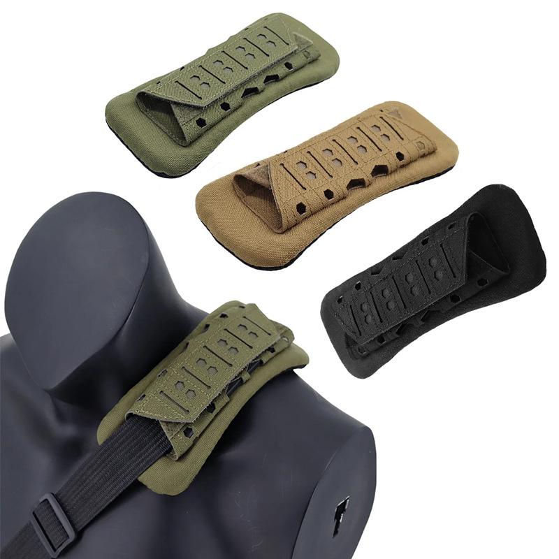 Breathable Anti-Slip Tactical Vest Shoulder Pads with Laser-Cut Design