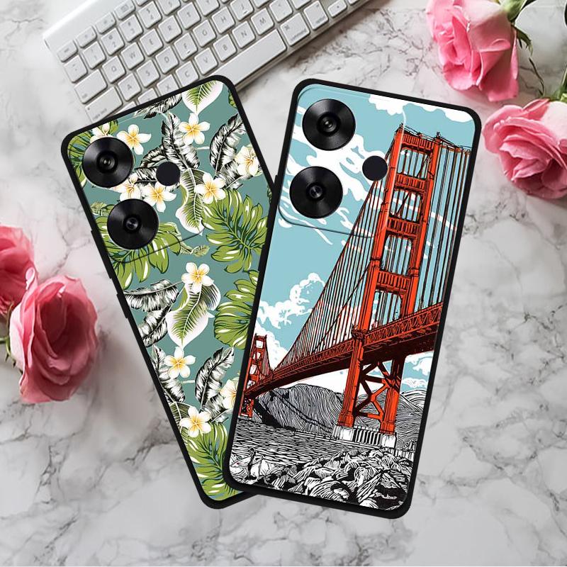 For Xiaomi Poco F6 5G/Redmi Turbo 3 5G Case Pattern Printing Soft TPU Cell Phone Cover