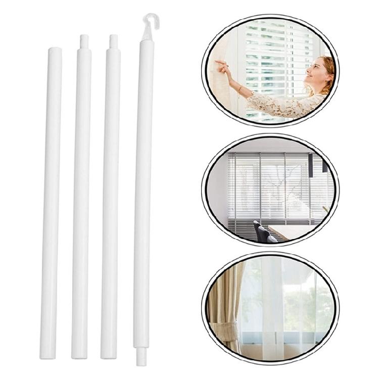 Vertical Blind Control Rod Vertical Blind Wand Hook, Solid Window Shade Wand for Effortlessly Operate Accessories