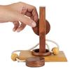 Shriji Crafts Holzseil und Ring Organisches Montessori IQ Spiel Puzzlespiel