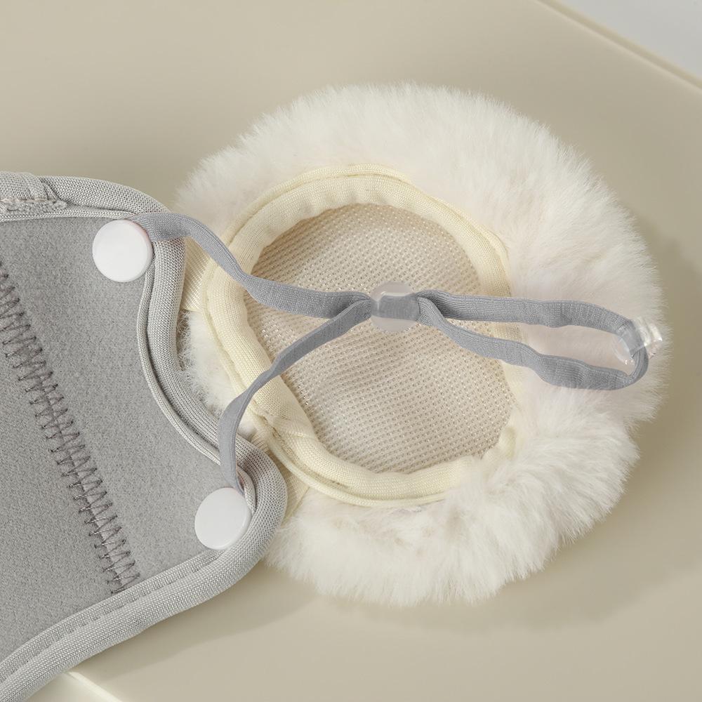 2025 A/W Plus Velvet Warm Mask with Cute Cloud Ear Protection, Detachable, for Women & Men - Ideal for Cycling & Cold Weather