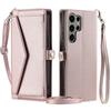 Crossbody Kartenfach Portemonnaie Lederhülle Für Samsung Galaxy S24 Ultra S23 Plus S22 S21 A55 A25 A15 A35 A16 Riemen Tasche Abdeckung