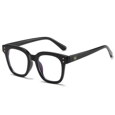 Black Frame Glasses Flat Glasses Anti-blue Light and Radiation Protection