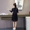 SURE XIAO STORY Fashion Woman Dresses Spring Long Sleeve Print Chiffon Dress Women Plus Size Dress
