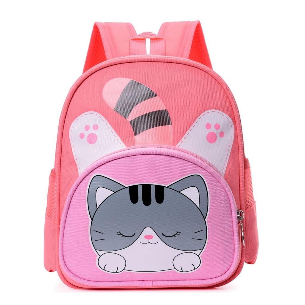 Backpack Kitten Tiger Animal Large Capacity Zipper Adjustable Shoulder Strap