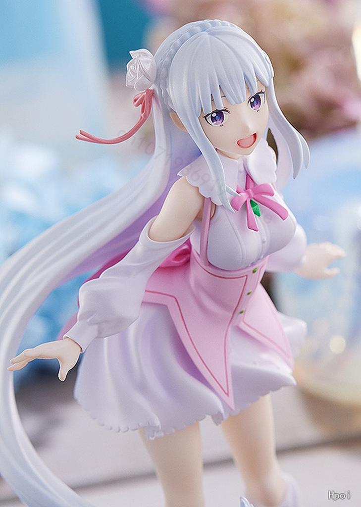 17Cm Re: Zero Starting Life In Another World Anime Figurine Emilia Action Figures Kawaii Memory Snow Emilia Collection Model Toys