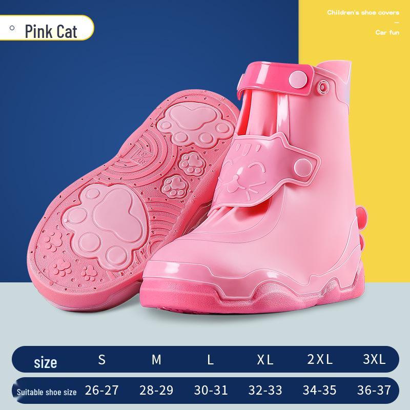 Waterproof Non-slip Silicone Rain Boot Covers for Kids & Adults