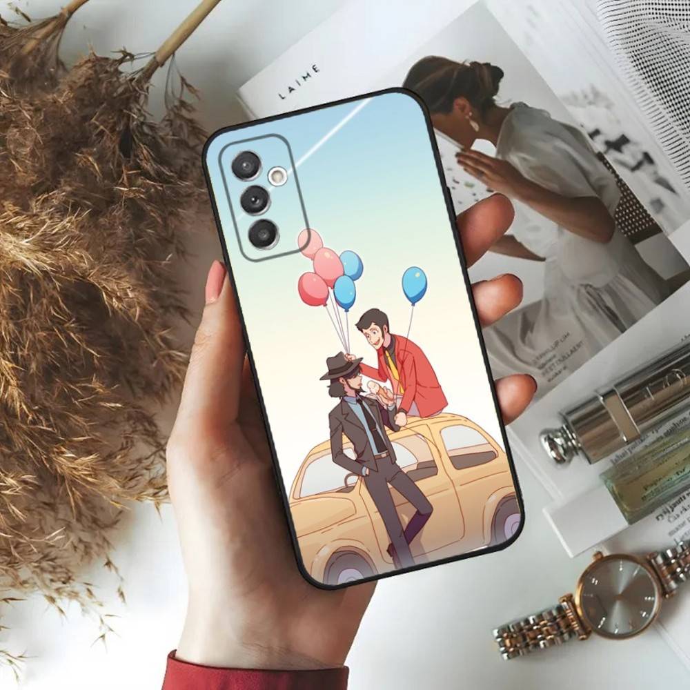 

L-Lupin the Third Phone Case For Samsung S24,23,22,30,21,10,9,Ultra,Plus,Lite,FE,5G Black Soft Case Samsung S21plus