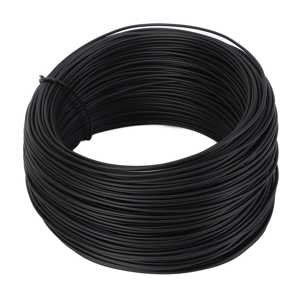 0.75mm 50m Tie Wire Roll Galvanized Iron PVC Coated Wire for Binding Reinforcing Bar and Fiber Optic Cables Black