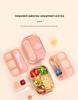 Set da 16 pezzi di portapranzo bento in plastica per studenti con scomparti adatti al microonde e stuzzicadenti per frutta