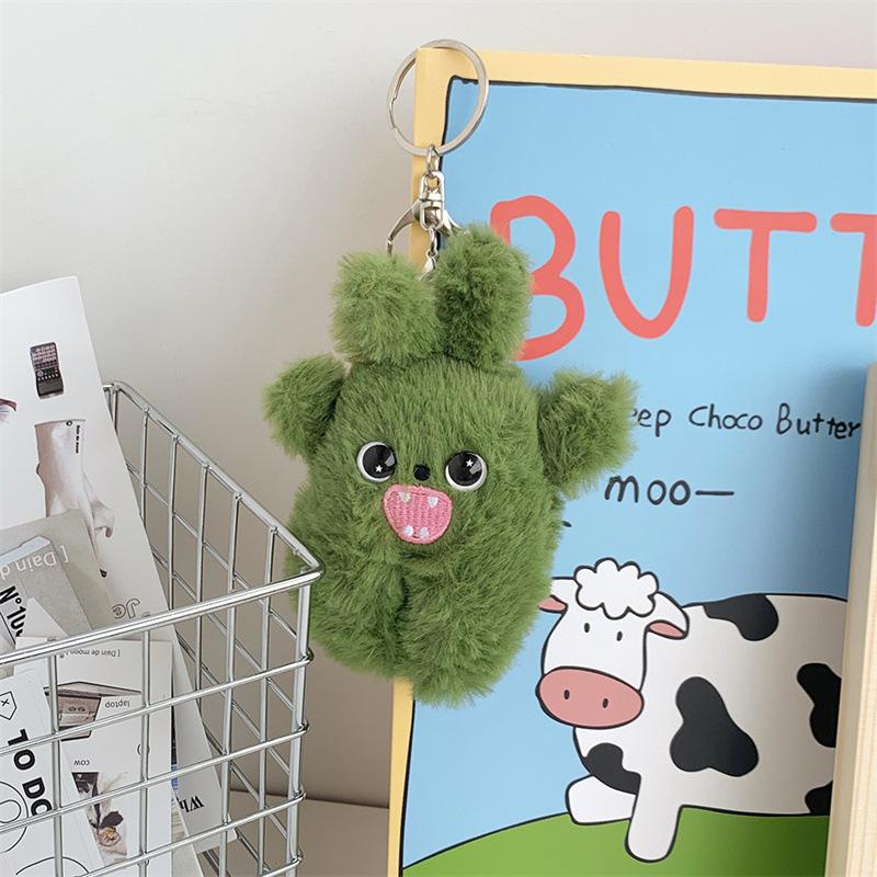 Cute Little Rabbit Monster Creative Doll Grab Machine Doll Holiday Backpack Keychain Plush Doll Pendant