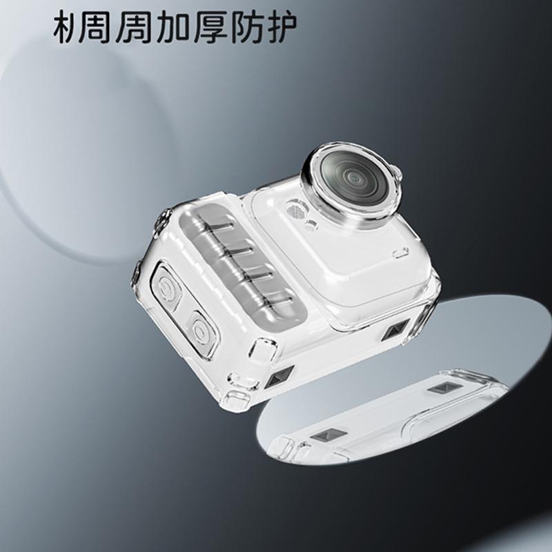 For Insta360 Go Ultra Protective Cover Tpu Ice Sensing Heat Dissipation Anti Drop Protective Case With Lens Cap & Lanyard