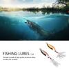 2pcs Fishing Lures Metal Hard Baits Bass Trout Luminous Metal Fishing Lure Baits with Treble Hooks10g