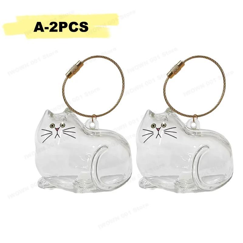 Katzenhaar Aufbewahrungsbox Hängender Katzen Schlüsselanhänger Anhänger Rucksack Katzen Tasche Hängende Deko Haustierhaar Aufbewahrung Niedlicher Schlüsselanhänger Haustier Souvenirs