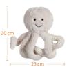 Apricot Lamb Beige Octopus Plush Toy for Soft and Fluffy Beige Octopus for Girls and 30cm Kids, Cute, Boys,