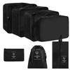 7Pcs Set Travel Bags Organizer Storage Bags Suitcase Packing Cubes Cases Portable Wardrobe Luggage Clothes Shoes Pouch Fold New